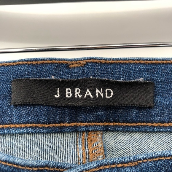 J BRAND Ankle Crop Jeans Skinny Distressed Ripped Stretch Denim Women 27 Affin - Picture 3 of 8